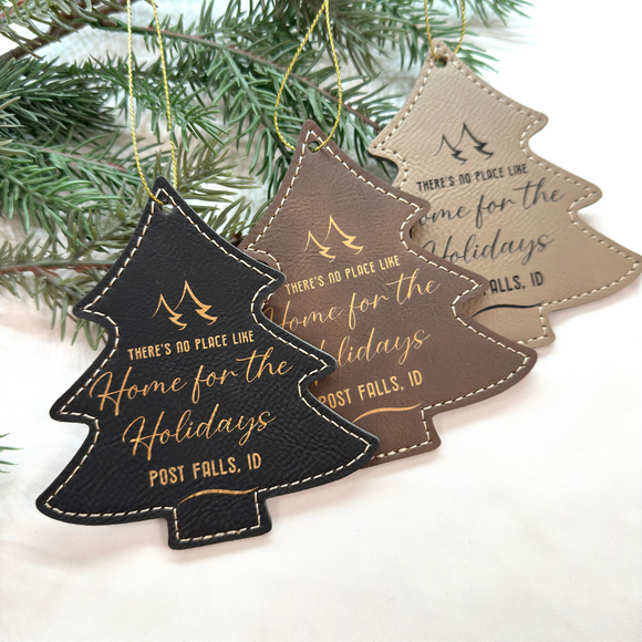 Leatherette Family Ornament