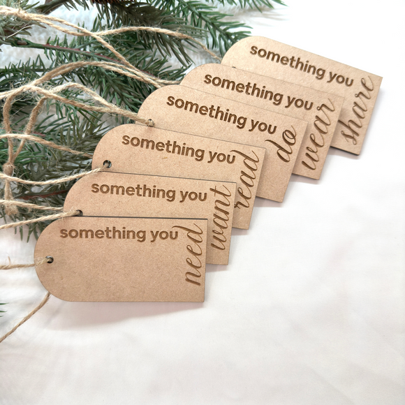 Something You Want-Christmas Gift Tags Set of 6 Ornaments