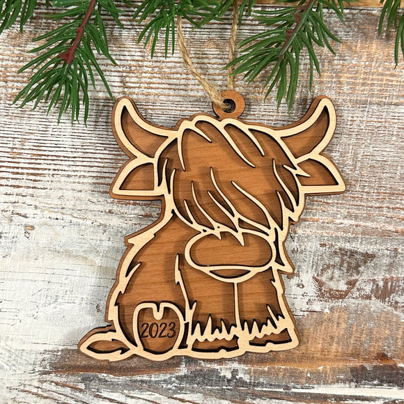 Highland Cow Ornament