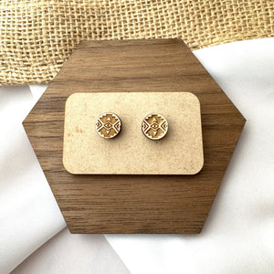 Aztec Burst Stud Earrings