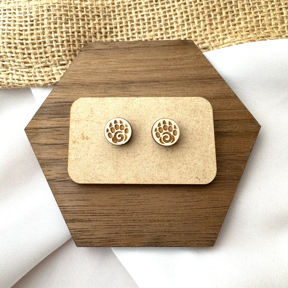 Bear Paw Stud Earrings - Wholesale