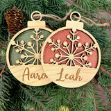 Glitter Snowflake Name Ornaments