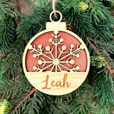 Glitter Snowflake Name Ornaments