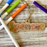 Name Ornament- Color Yourself - Wholesale